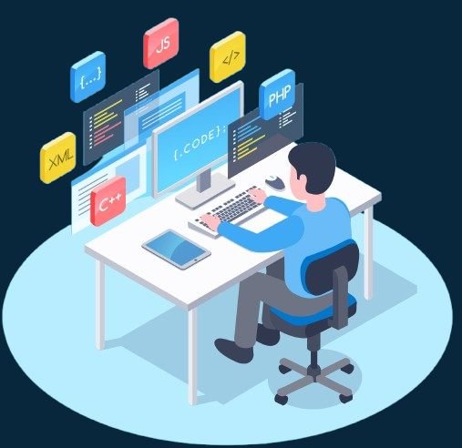Ilustrasi layanan jasa pembuatan website profesional Koteka Digital di Jayapura Papua